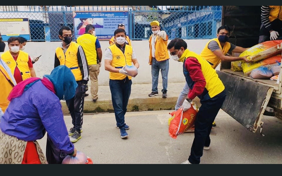 Covid-19 relief Distribution   by Club